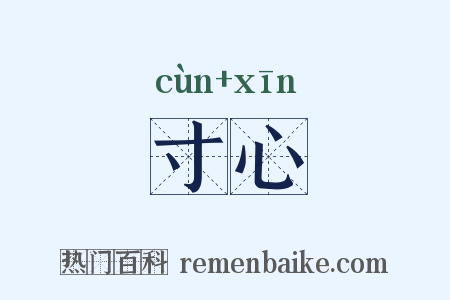 寸心是什么意思的图片